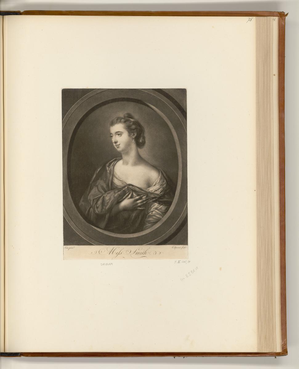 Britische Druckgrafiken des 18. Jahrhunderts, Miss Smith, Inv. Nr.: England nach Sektionen II/6…