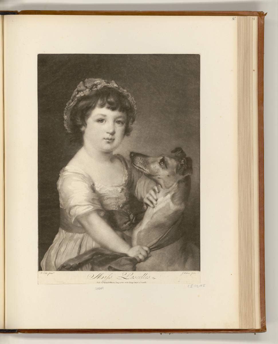 Britische Druckgrafiken des 18. Jahrhunderts, Porträt Frances Lascelles als Kind, Inv. Nr.: Eng…