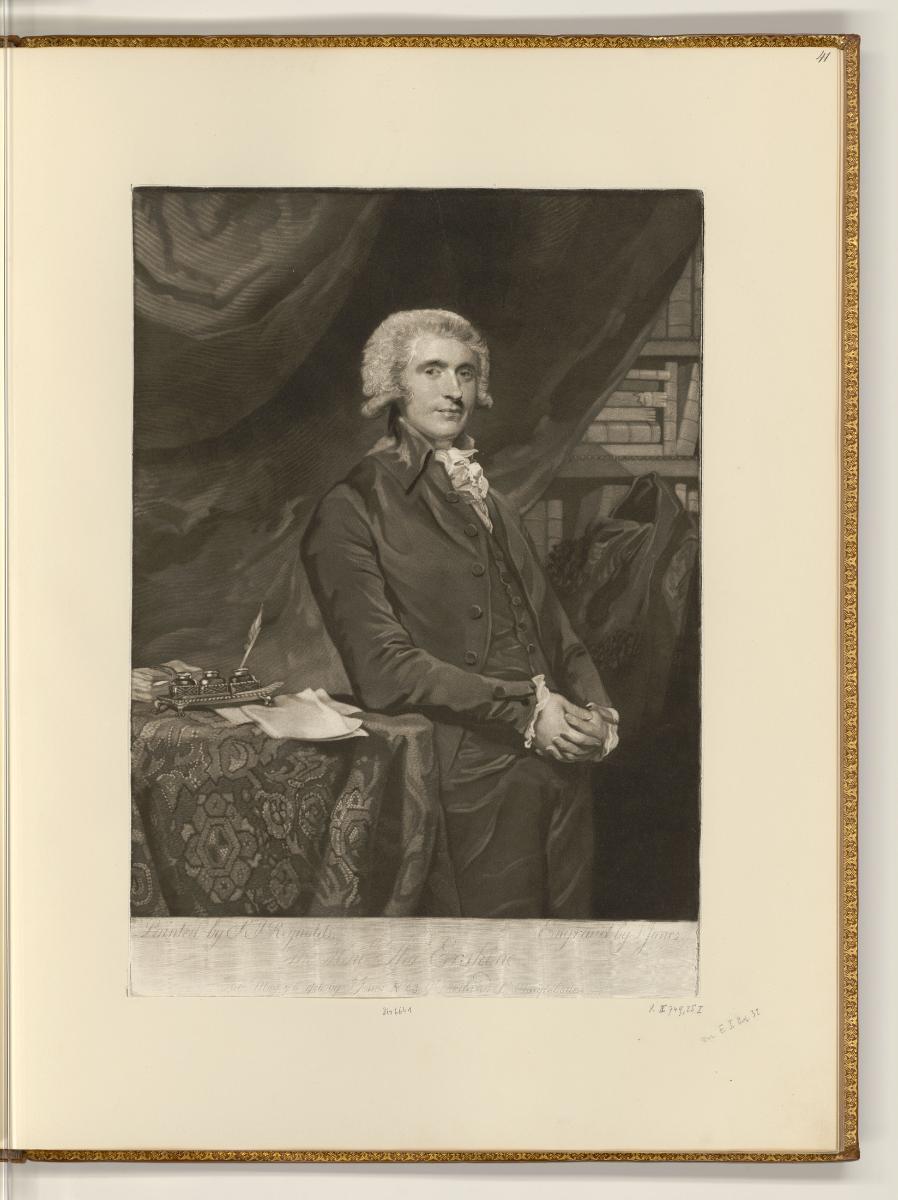 Schabblätter nach Joshua Reynolds, The Honorable Thomas Erskine, Inv. Nr.: England nach Sektion…