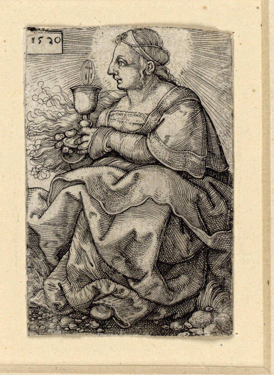 Barthel Beham, Heilige Barbara, Inv. Nr.: DG1930/741