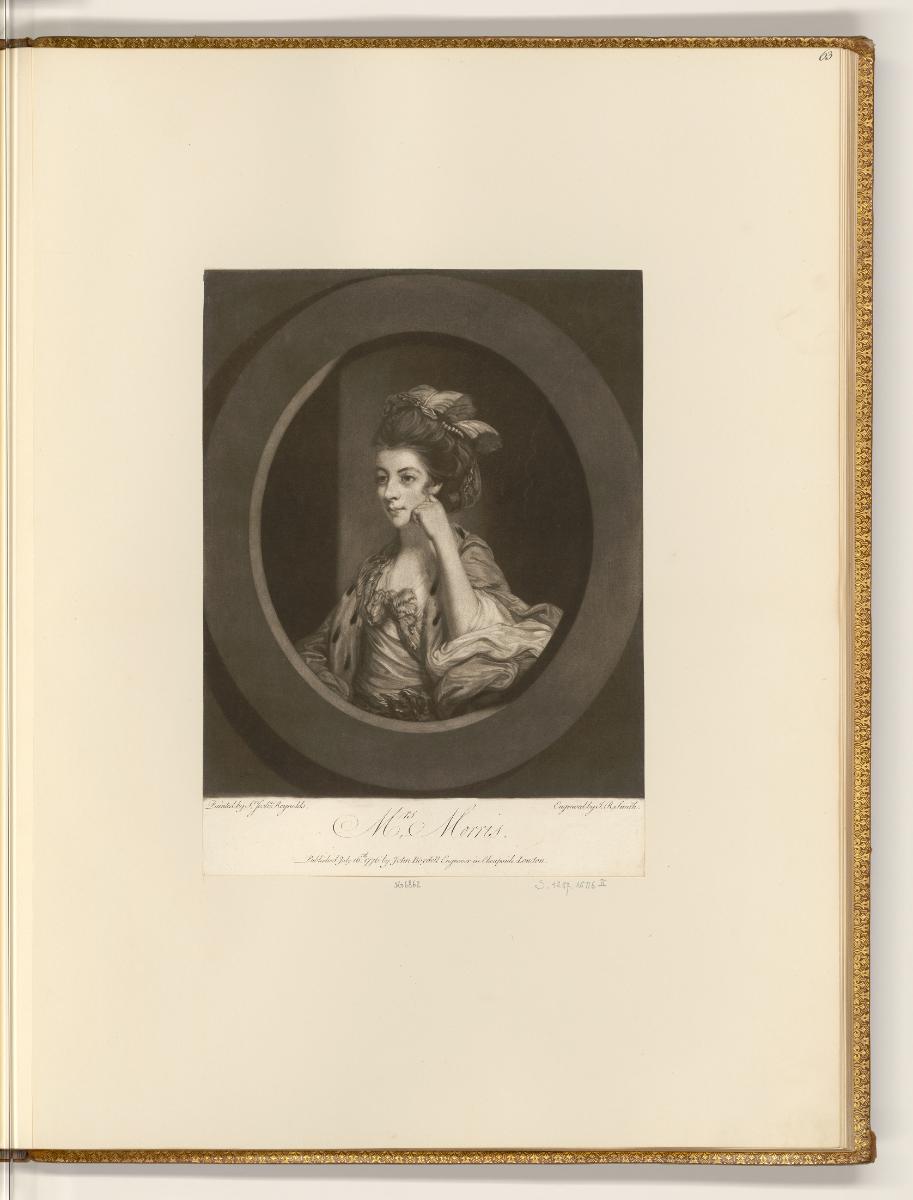 Schabblätter nach Joshua Reynolds, Mrs Morris, Inv. Nr.: England nach Sektionen II/10, E/II/10/…