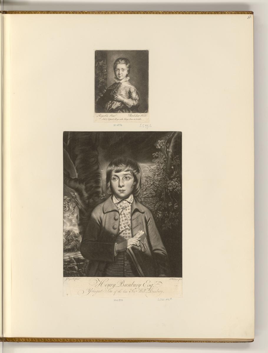 Druckgrafiken nach Joshua Reynolds, Henry Bunbury Esqr., Inv. Nr.: England nach Sektionen II/11…