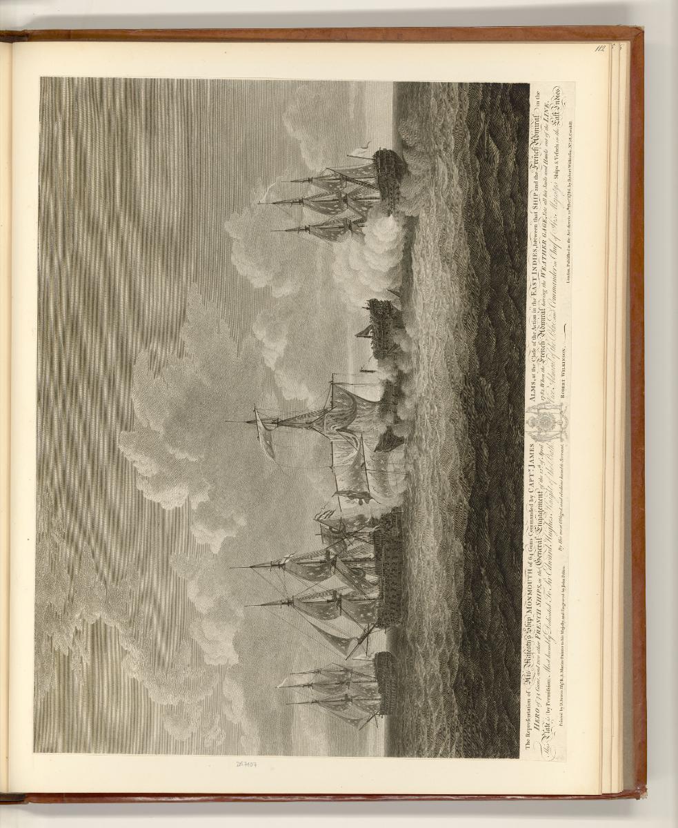 Britische Druckgrafiken aus der 2. Hälfte des 18. Jahrhunderts, Action between the Monmouth and…