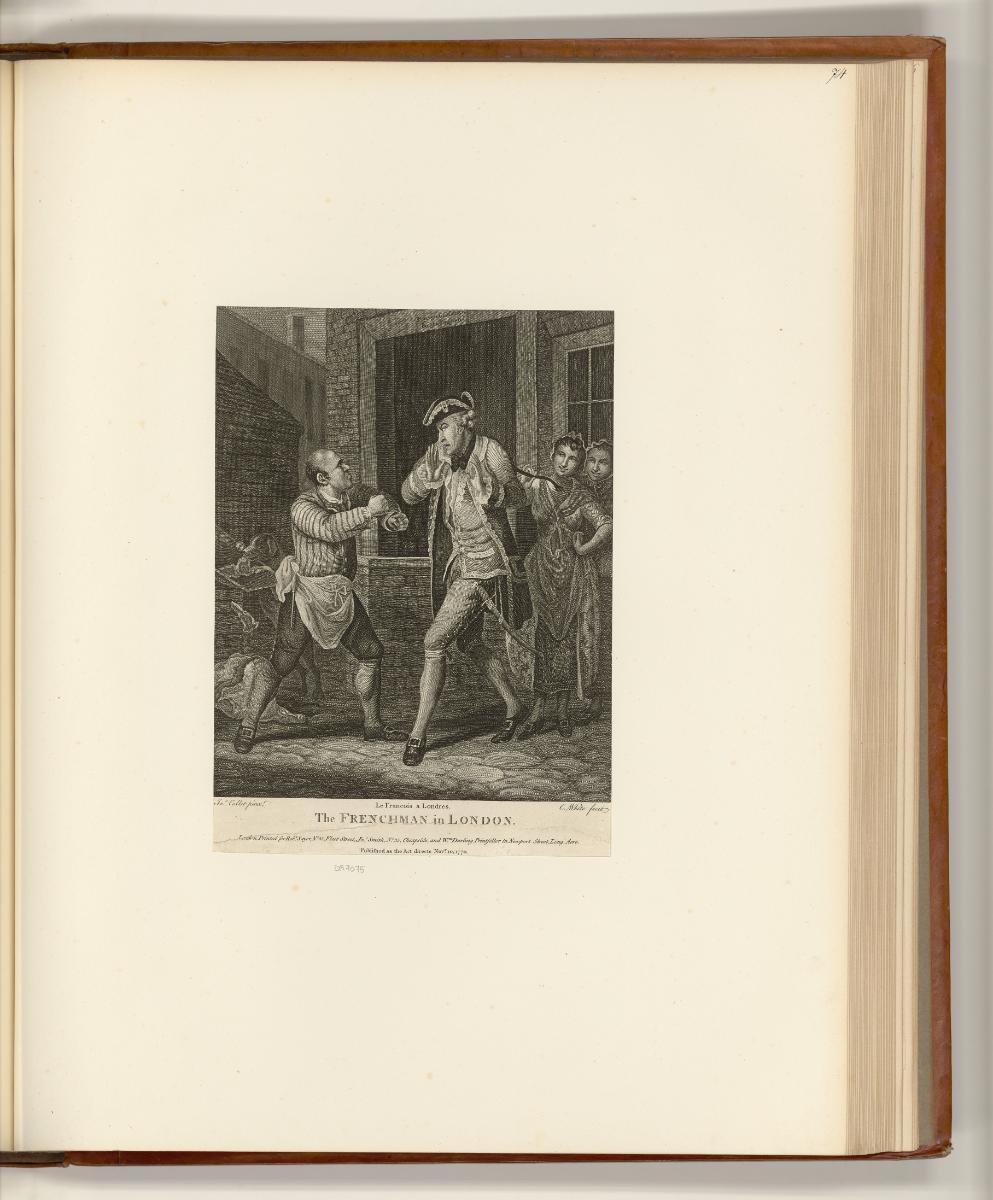 Britische Druckgrafiken aus der 2. Hälfte des 18. Jahrhunderts, The Frenchman in London, Inv. N…