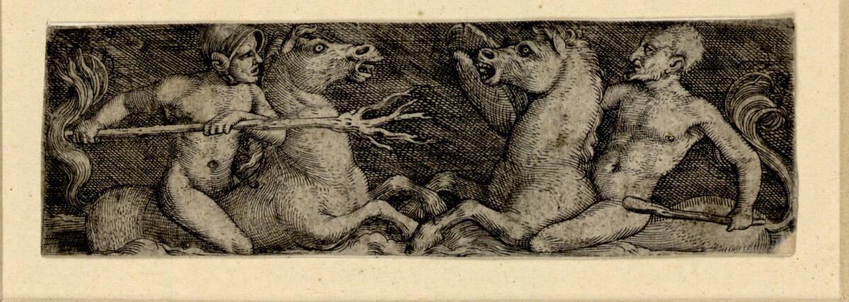 Barthel Beham, Kampf zweier Tritonen, Inv. Nr.: DG1930/765