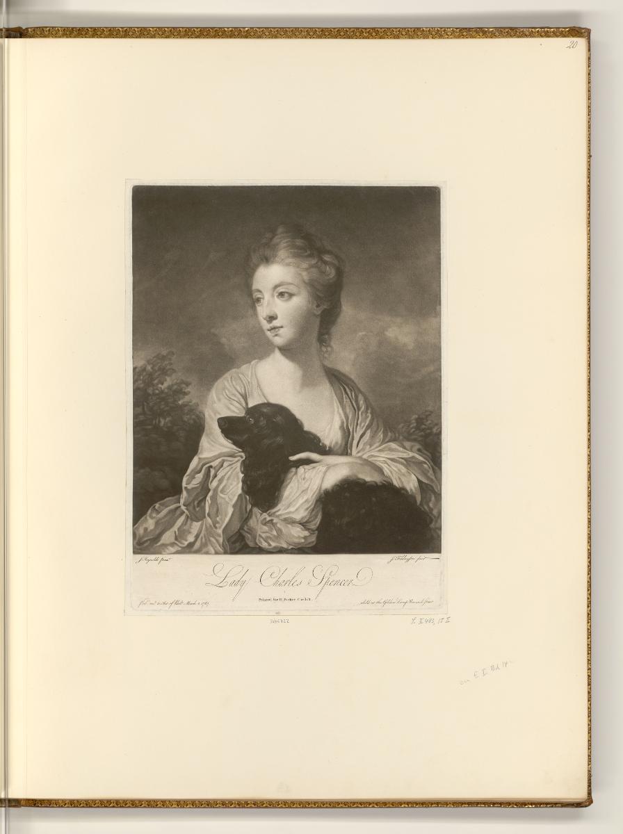Schabblätter nach Joshua Reynolds, Lady Charles Spencer, Inv. Nr.: England nach Sektionen II/9,…