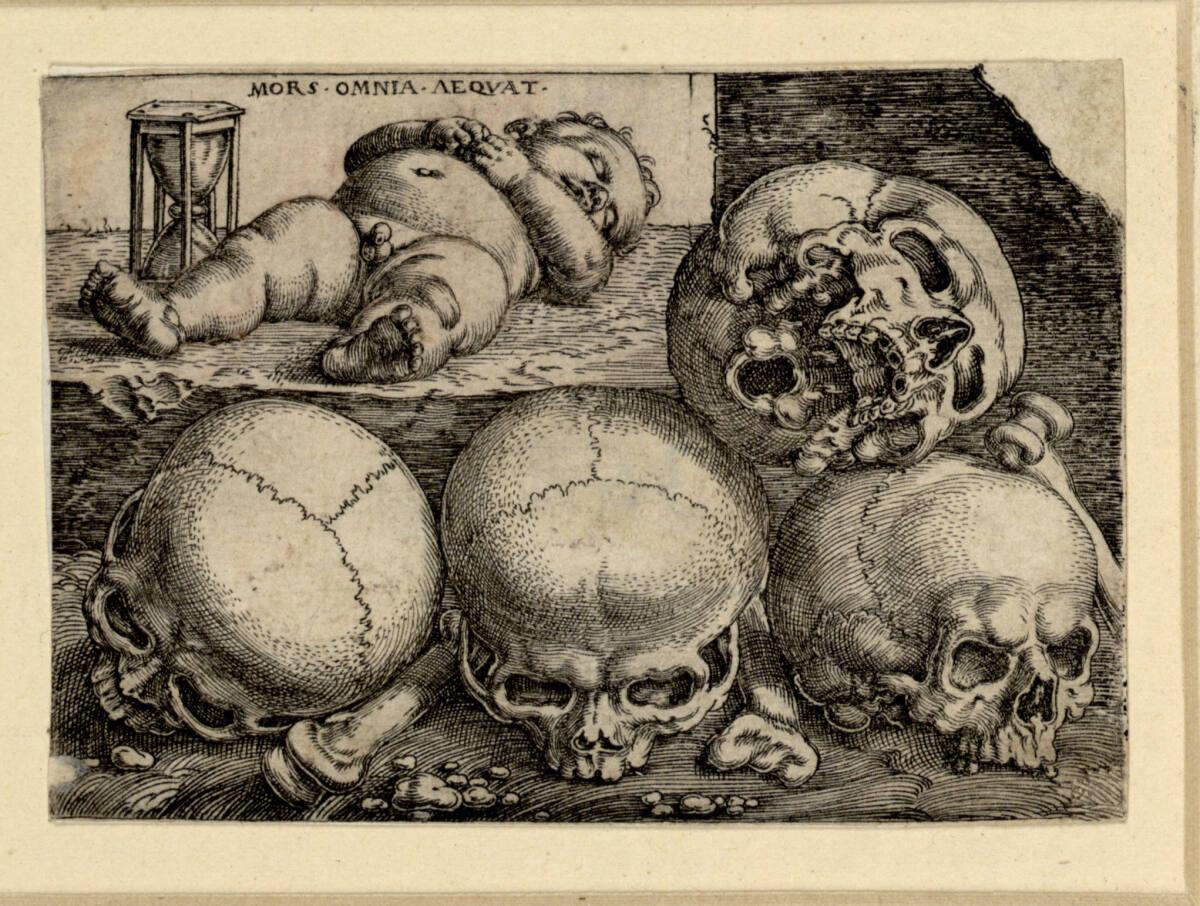 Barthel Beham, Das Knäblein mit den vier Schädeln, Inv. Nr.: DG1930/770