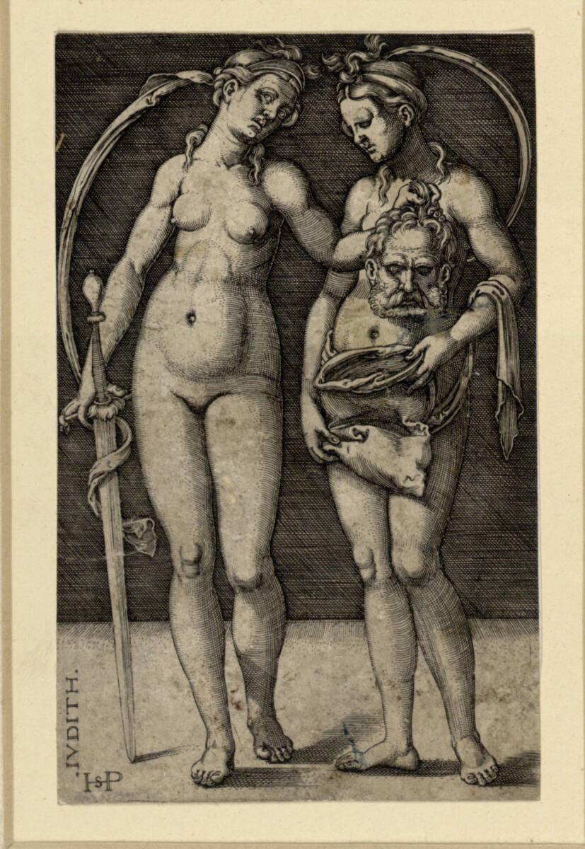 Sebald Beham, Judith mit ihrer Dienerin stehend, Inv. Nr.: DG1930/856