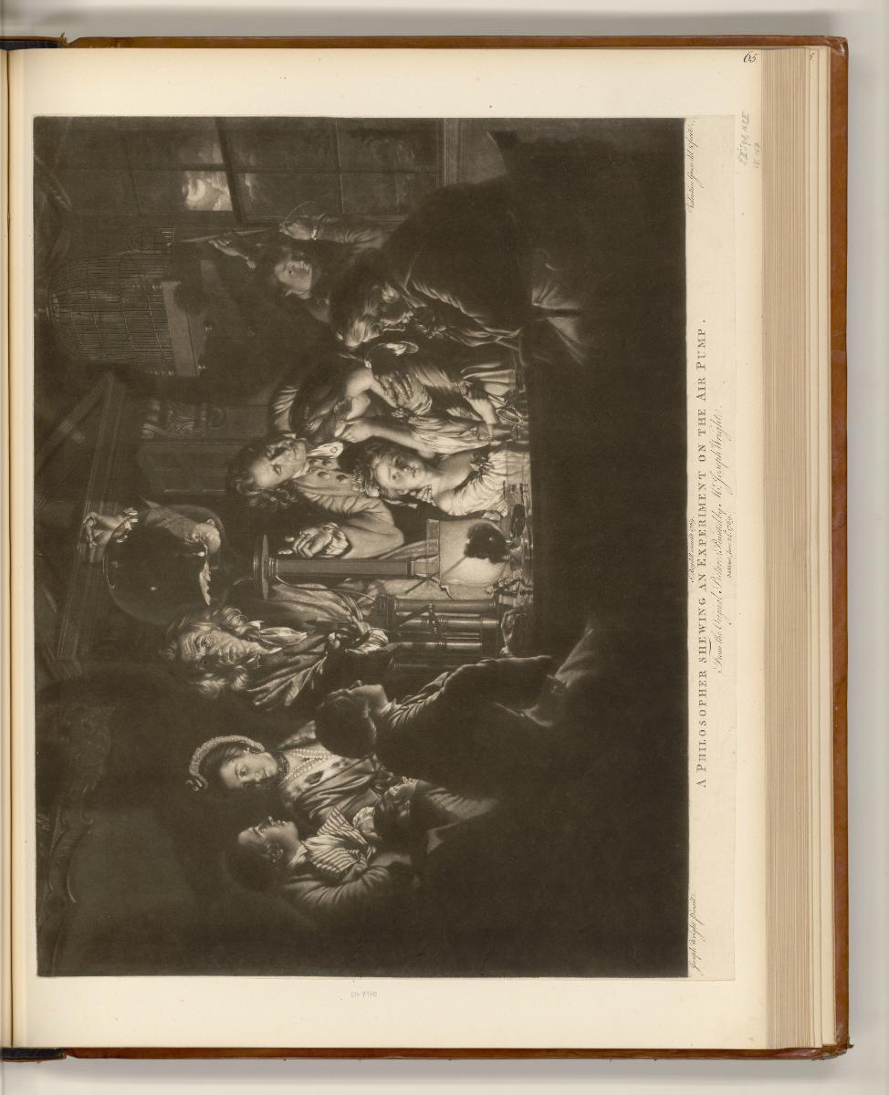 Britische Druckgrafiken aus der 2. Hälfte des 18. Jahrhunderts, A philosopher shewing an experi…