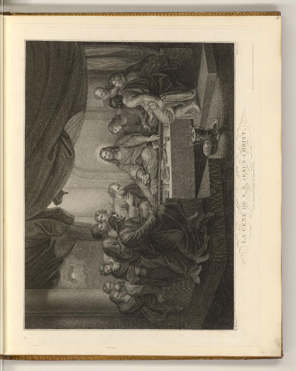 Druckgrafiken nach Benjamin West, La Cène de N. S. Jesus-Christ, Inv. Nr.: England nach Sektion…