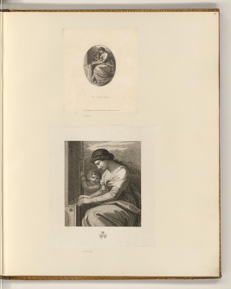 Druckgrafiken nach Benjamin West, Cäcilia von Rom, Inv. Nr.: England nach Sektionen II/14, E/II…