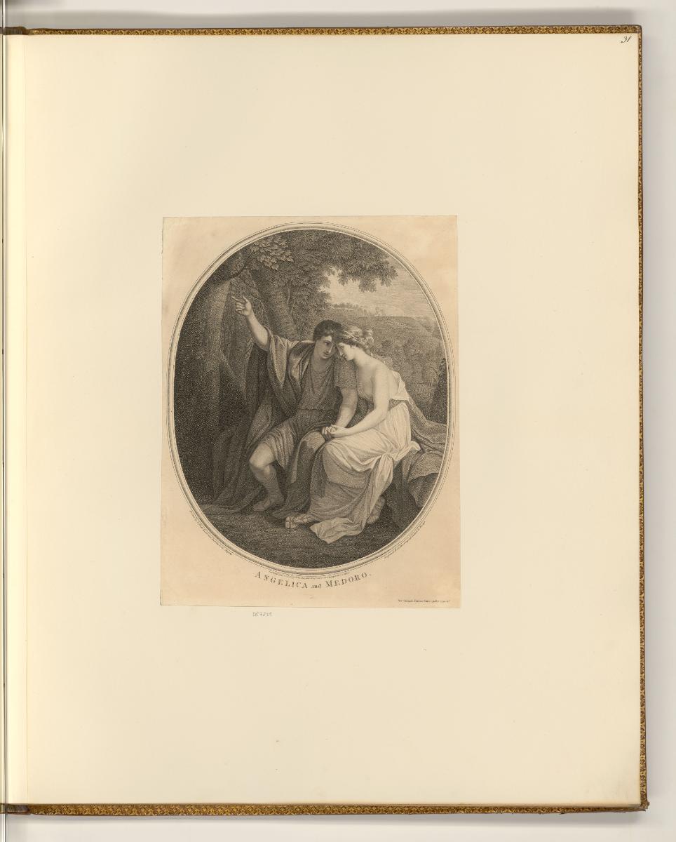 Druckgrafiken nach Benjamin West, Angelica and Medoro, Inv. Nr.: England nach Sektionen II/14, …