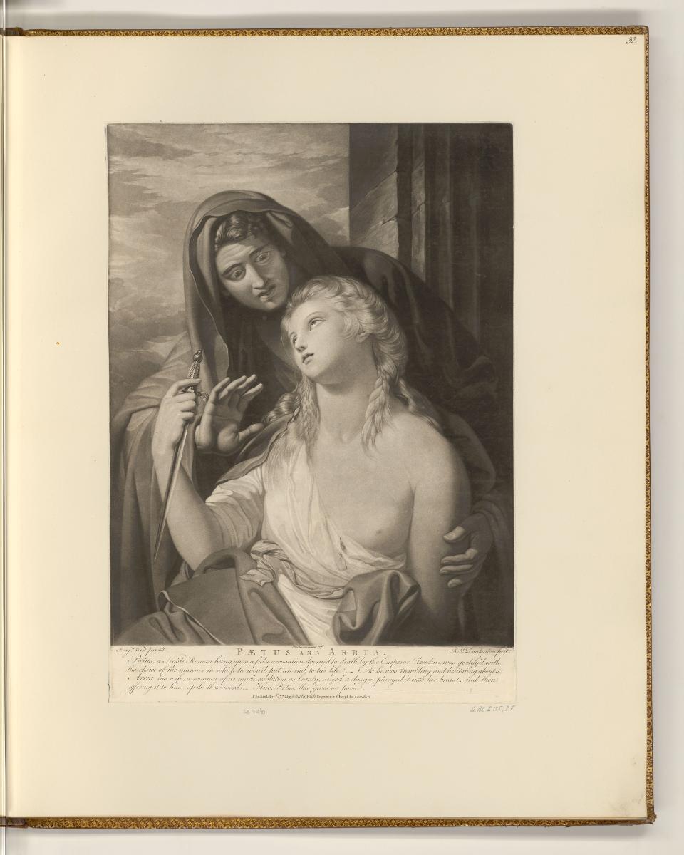 Druckgrafiken nach Benjamin West, Pætus and Arria, Inv. Nr.: England nach Sektionen II/14, E/II…