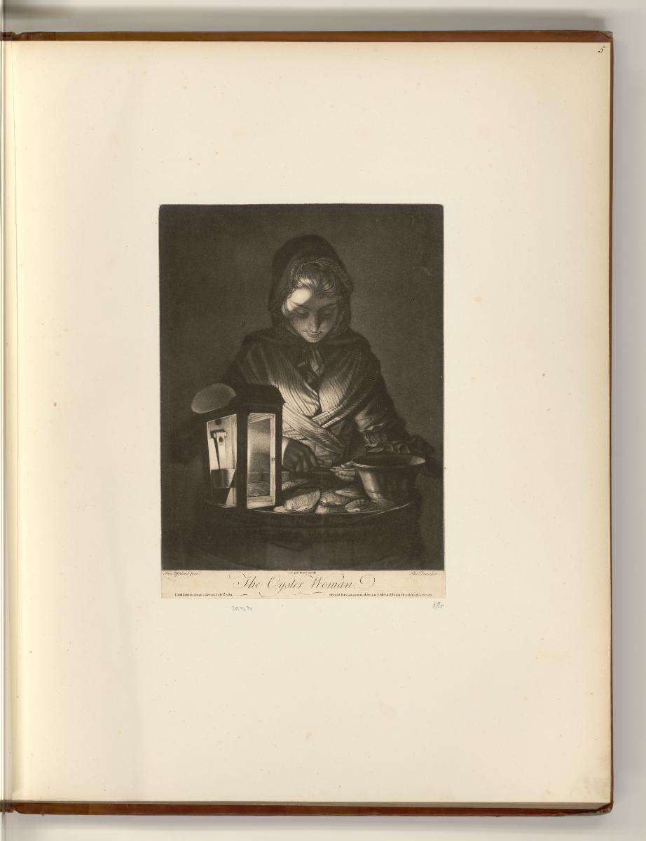 Britische Druckgrafiken des späten 18. Jahrhunderts, The Oyster Woman, Inv. Nr.: England nach S…