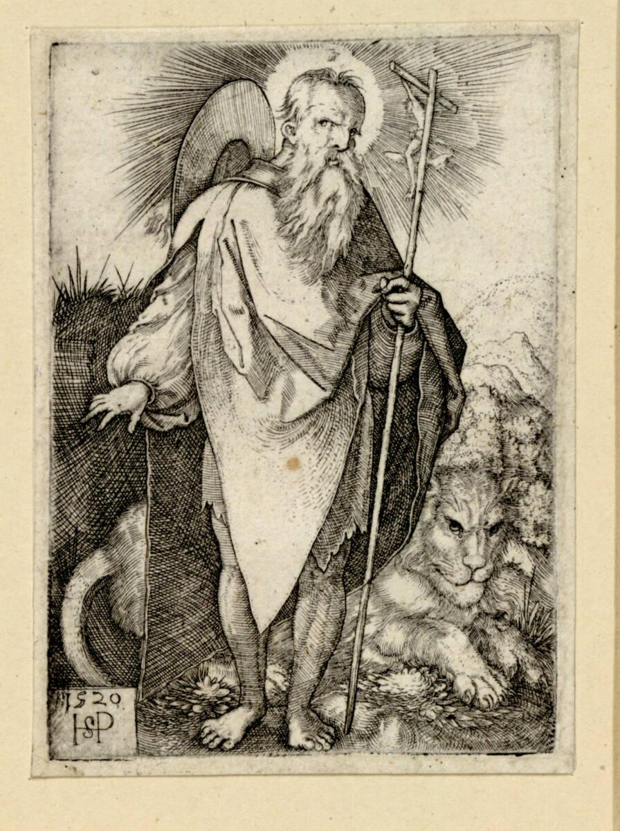 Sebald Beham, Der heilige Hieronymus stehend, Inv. Nr.: DG1930/966