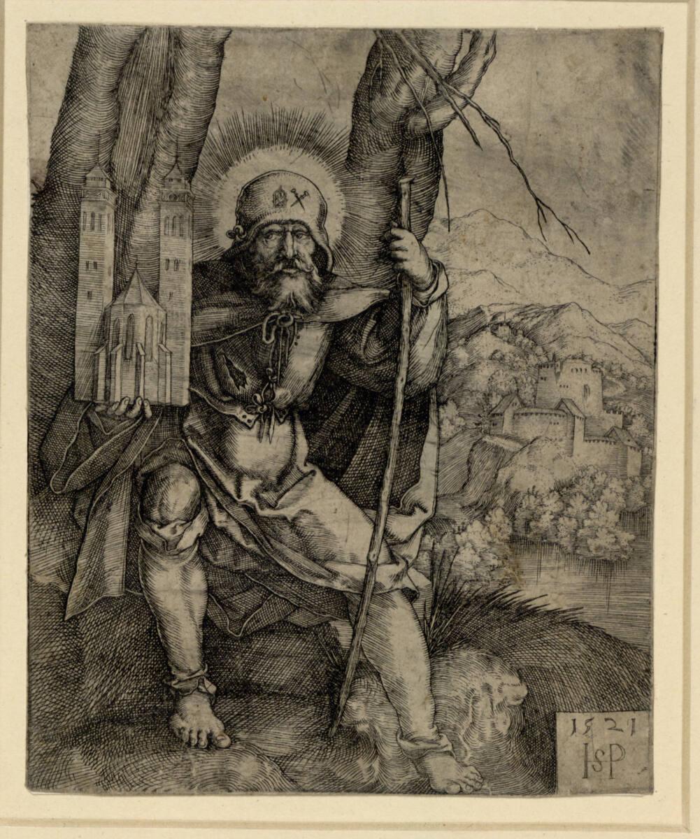 Sebald Beham, Der heilige Sebald, Inv. Nr.: DG1930/975