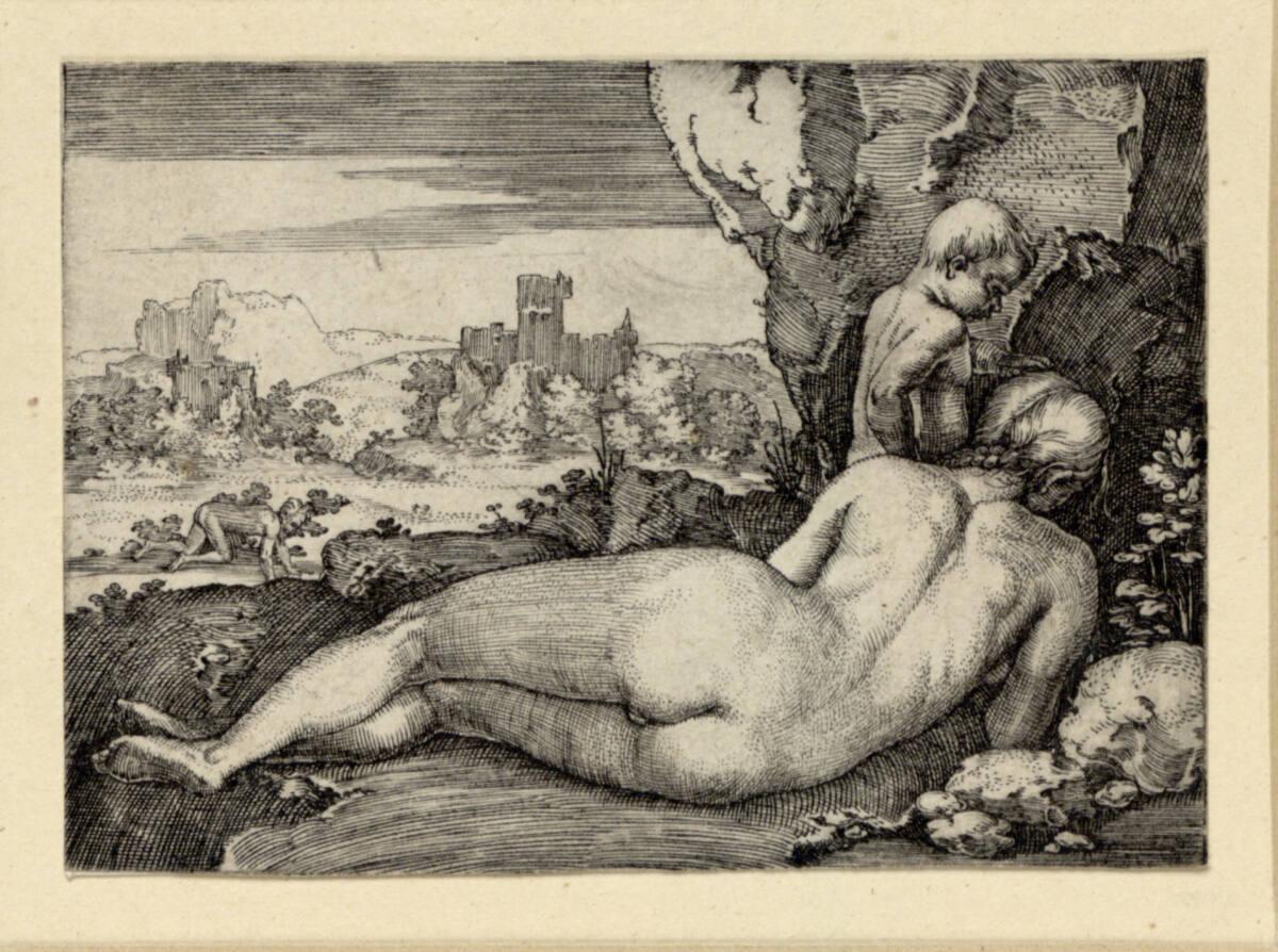 Sebald Beham, Die Buße des heiligen Johannes Chrysostomus, Inv. Nr.: DG1930/976
