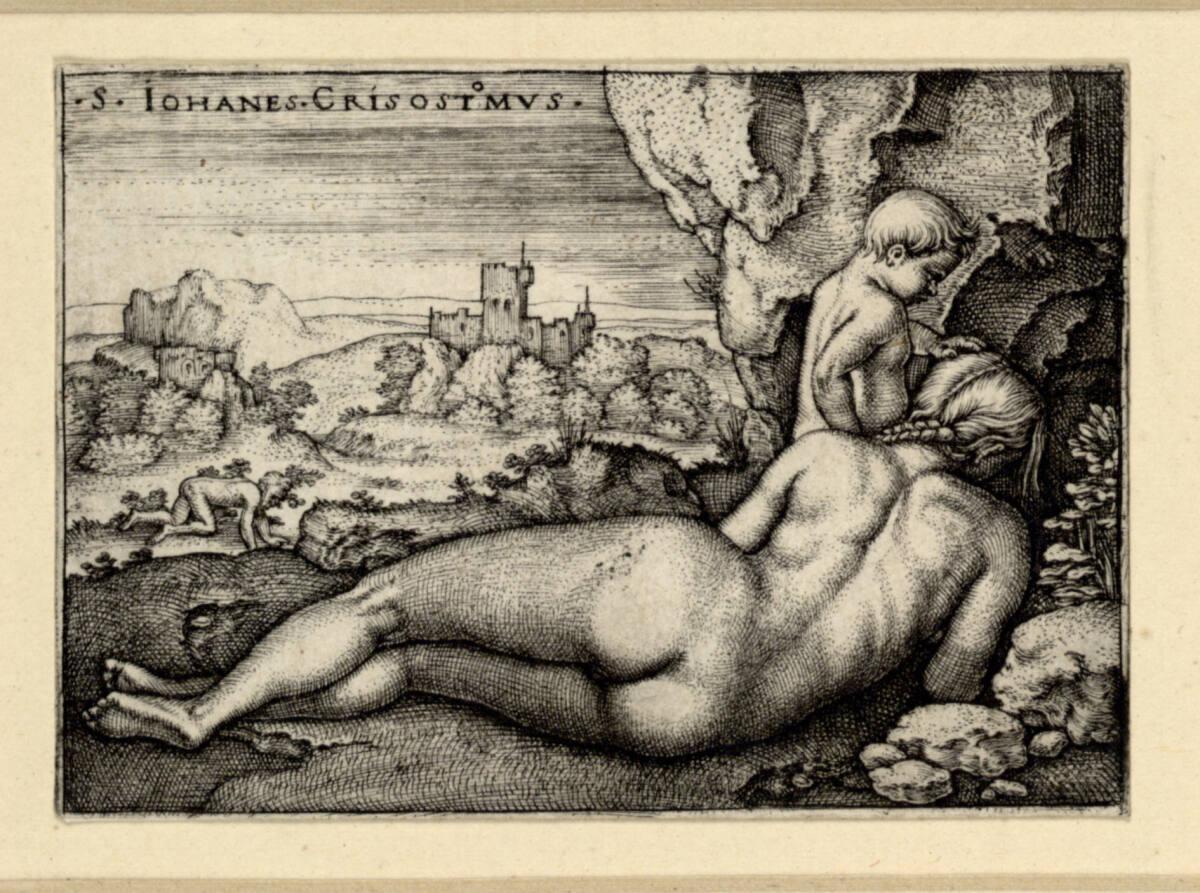 Sebald Beham, Die Buße des heiligen Johannes Chrysostomus, Inv. Nr.: DG1930/979