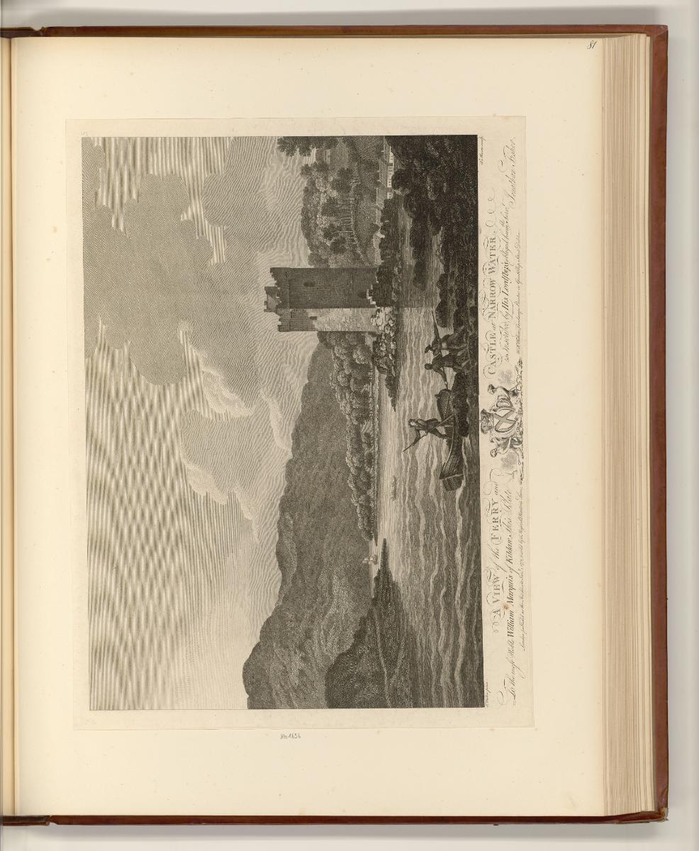 Britische Druckgrafiken des späten 18. Jahrhunderts, A View of the Ferry and Castle at Narrow W…