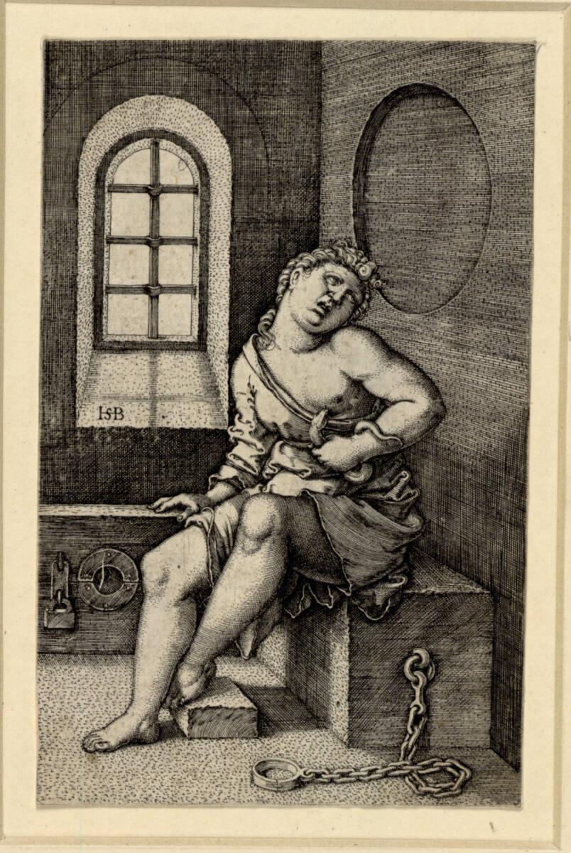 Sebald Beham, Kleopatra sitzend, Inv. Nr.: DG1930/1000