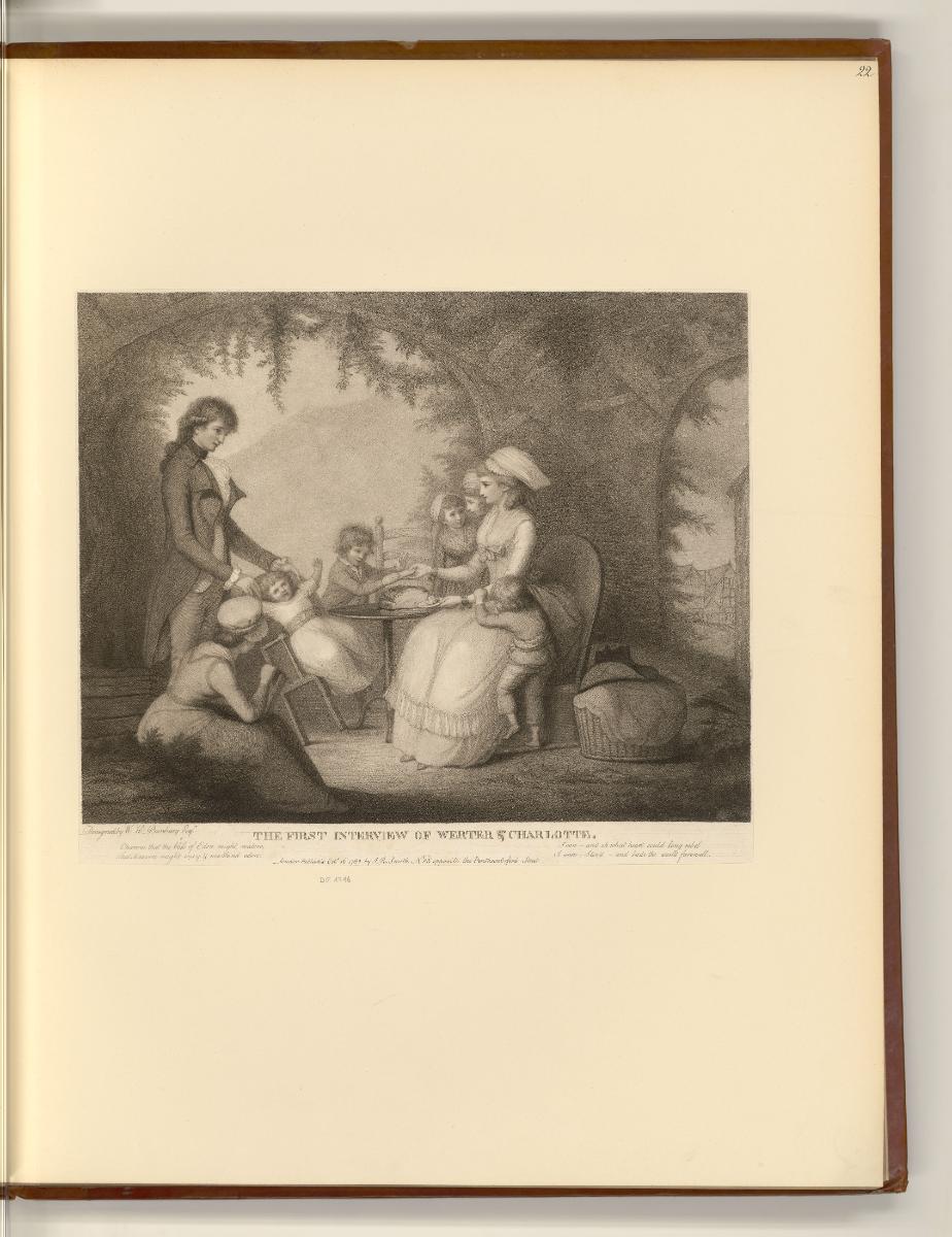 Britische Druckgrafiken des späten 18. Jahrhunderts, The First Interview of Werther & Charlotte…