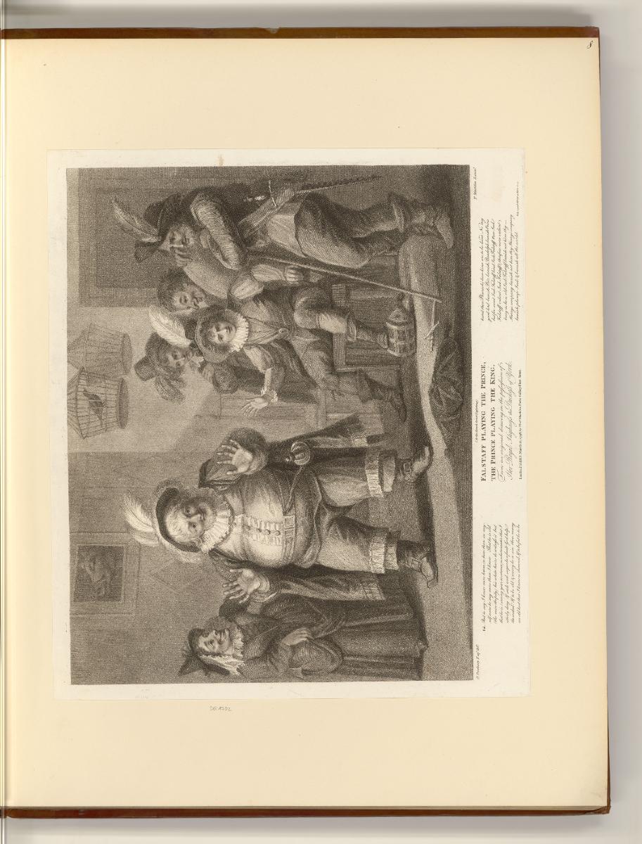 Britische Druckgrafiken des späten 18. Jahrhunderts, Falstaff Playing the Prince, the Prince Pl…