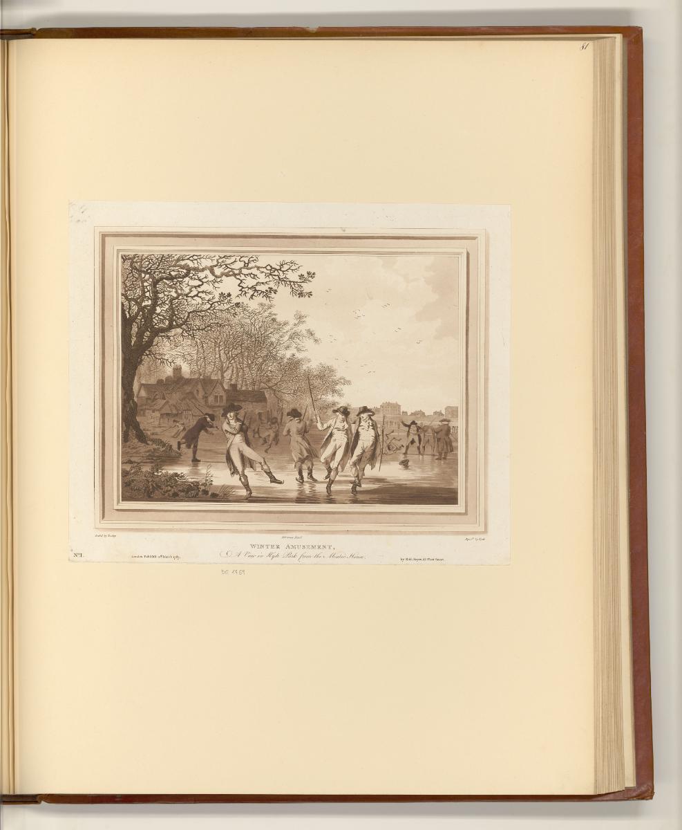 Britische Druckgrafiken des späten 18. Jahrhunderts, Winter Amusement, Inv. Nr.: England nach S…