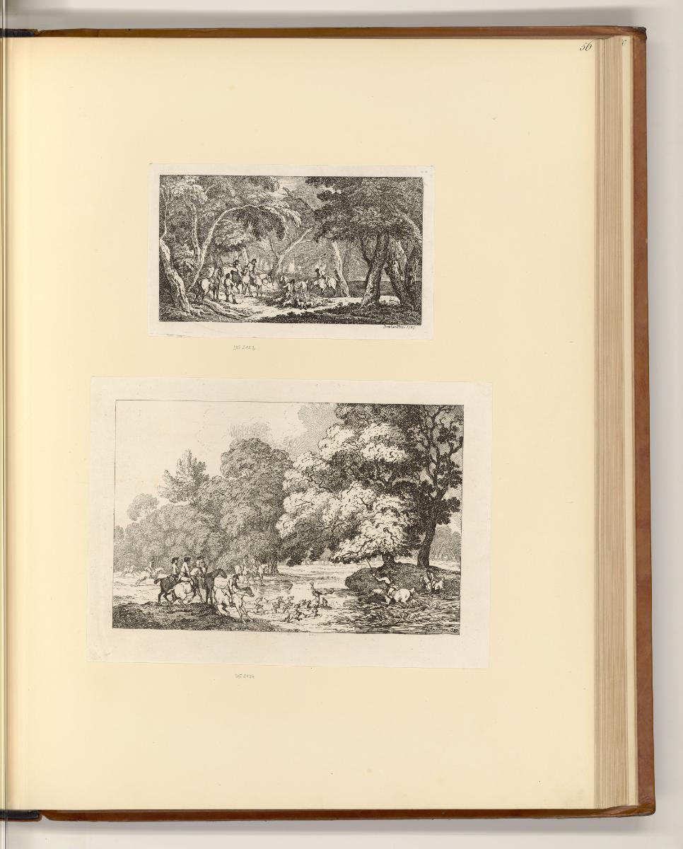 Druckgrafiken von und nach Thomas Stothard, Thomas Rowlandson und John Hoppner, Landschaft mit …