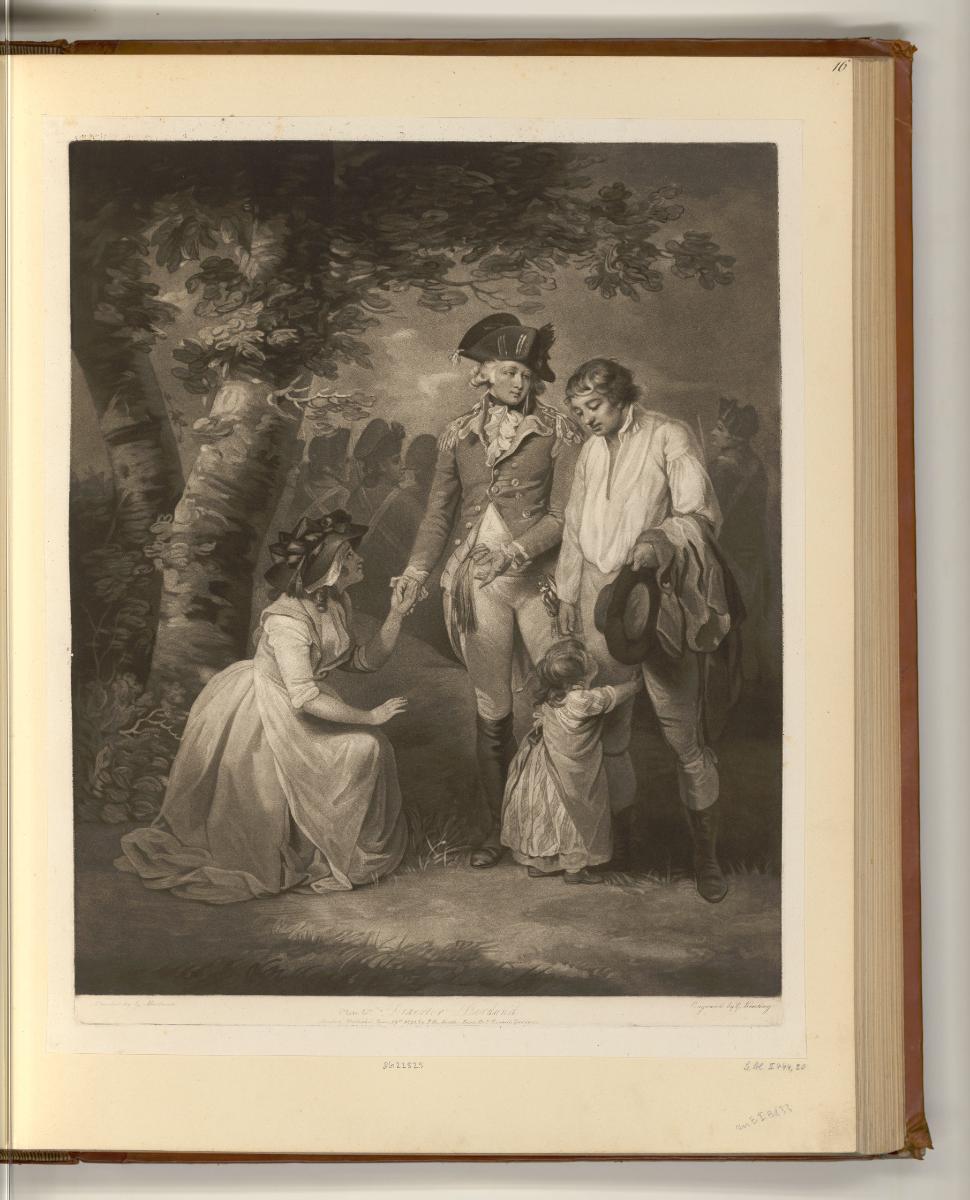 Druckgrafiken nach George Morland, Deserter Pardon'd, Inv. Nr.: England nach Sektionen II/23, E…