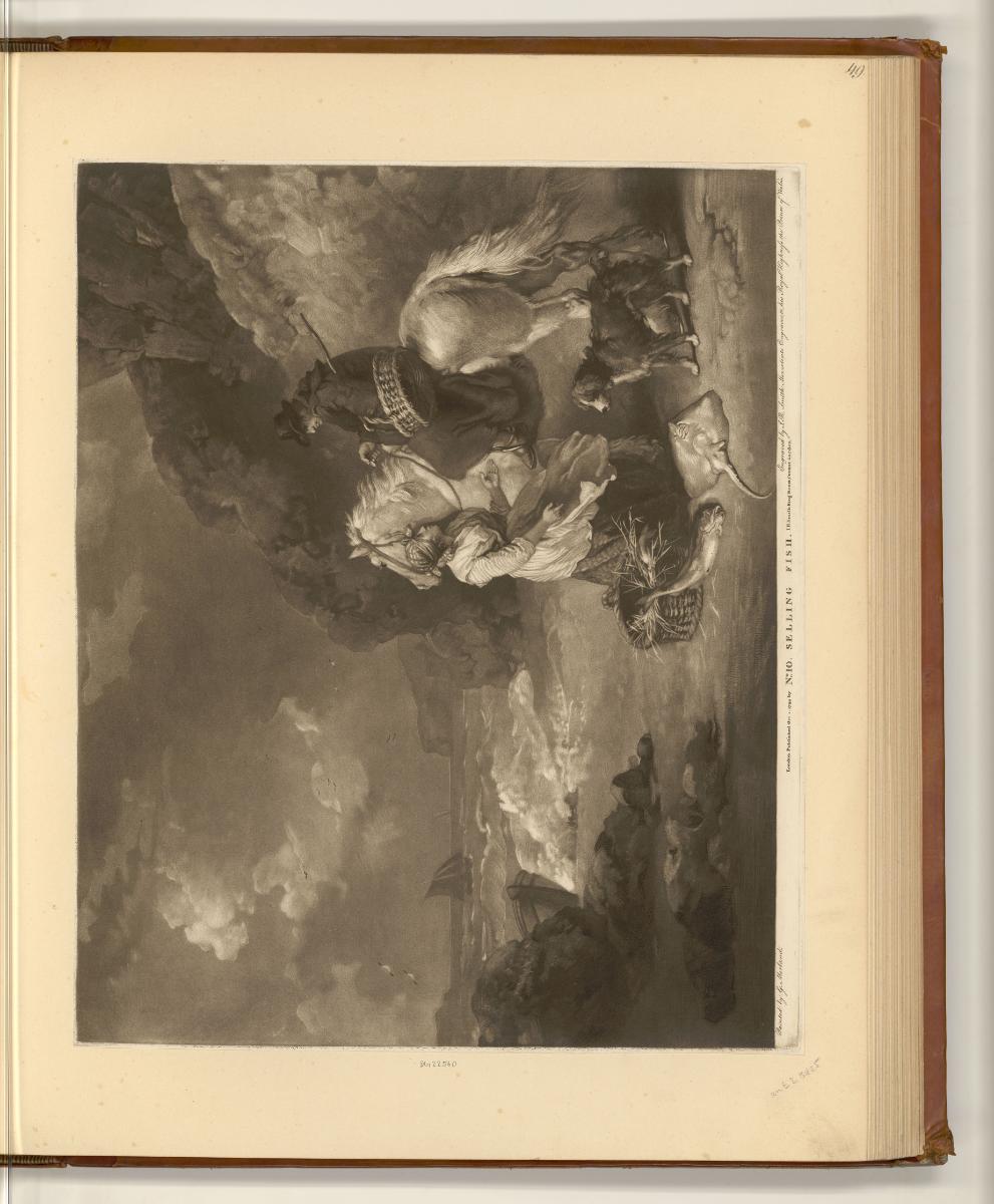 Druckgrafiken nach George Morland, Selling Fish, Inv. Nr.: England nach Sektionen II/23, E/II/2…