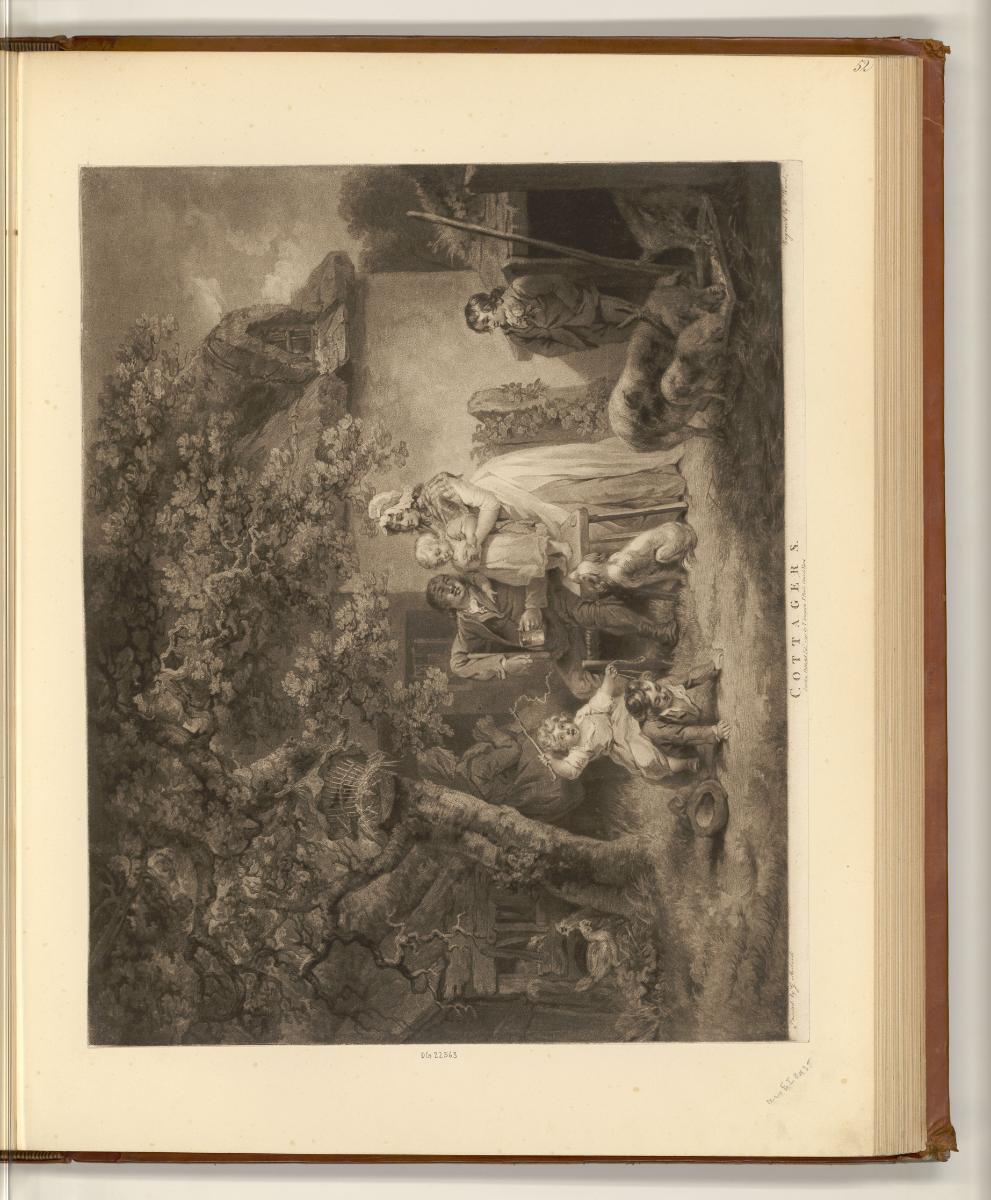 Druckgrafiken nach George Morland, Cottagers, Inv. Nr.: England nach Sektionen II/23, E/II/23/5…
