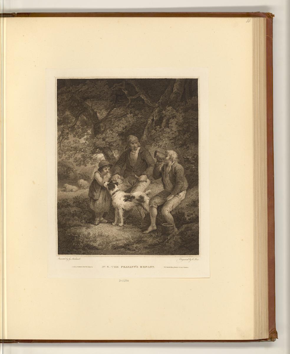 Druckgrafiken nach George Morland, The peasant's repast, Inv. Nr.: England nach Sektionen II/23…