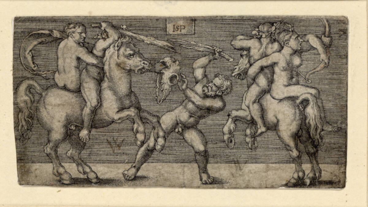 Kampf dreier Männer, Hans Sebald Beham