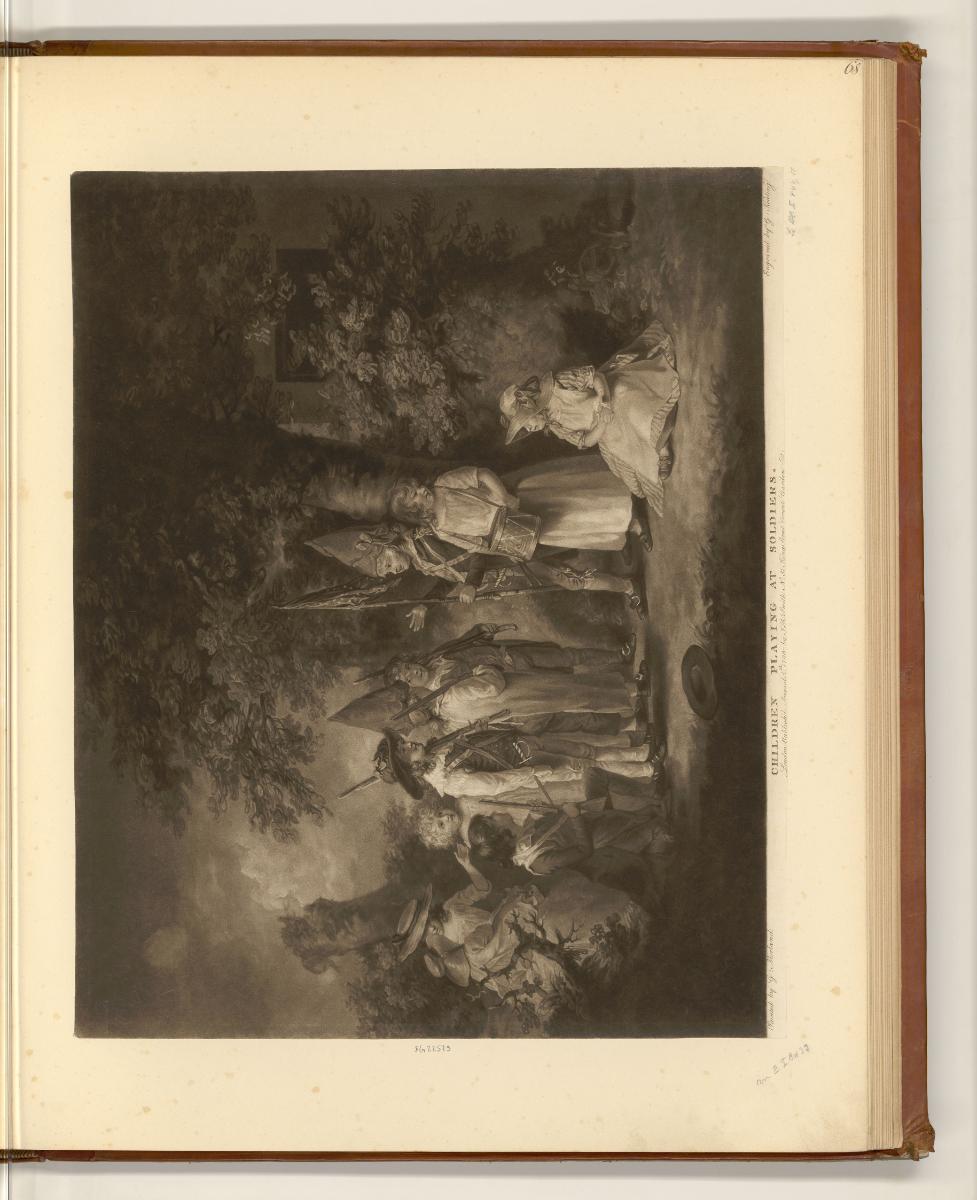 Druckgrafiken nach George Morland, Children playing at soldiers, Inv. Nr.: England nach Sektion…