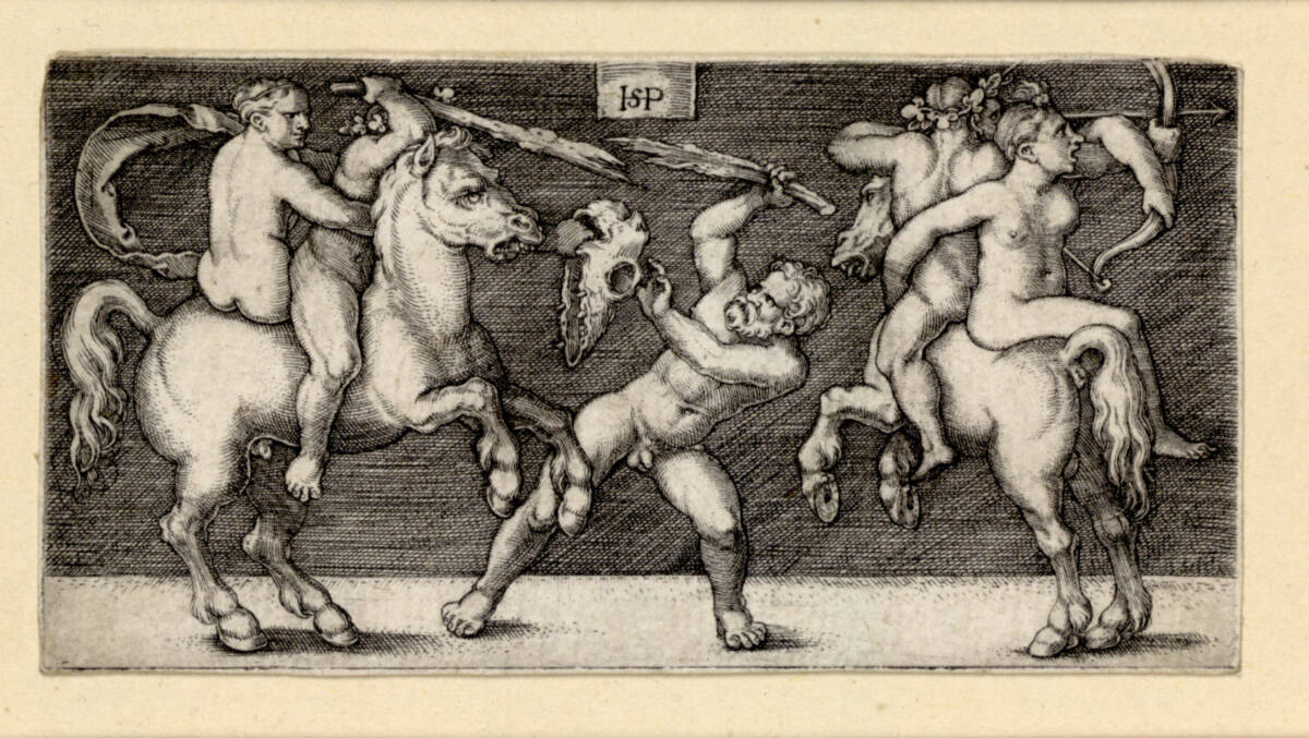 Kampf dreier Männer, Hans Sebald Beham