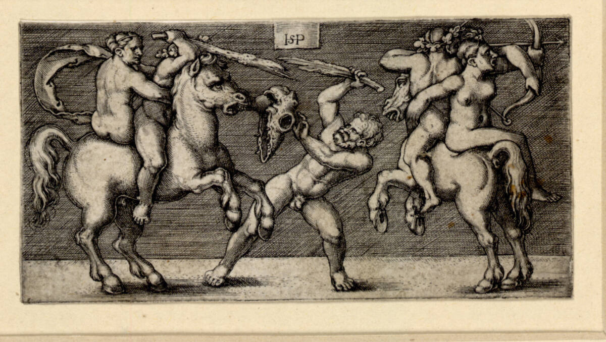 Kampf dreier Männer, Hans Sebald Beham