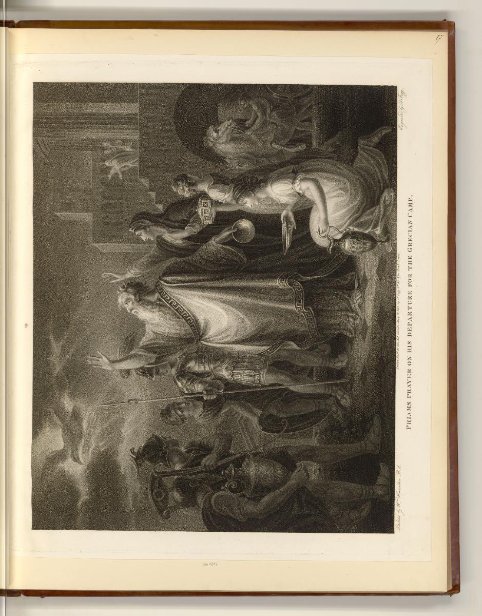 Britische Druckgrafiken des späten 18. Jahrhunderts, Priams Prayer on his Departure for the Gre…