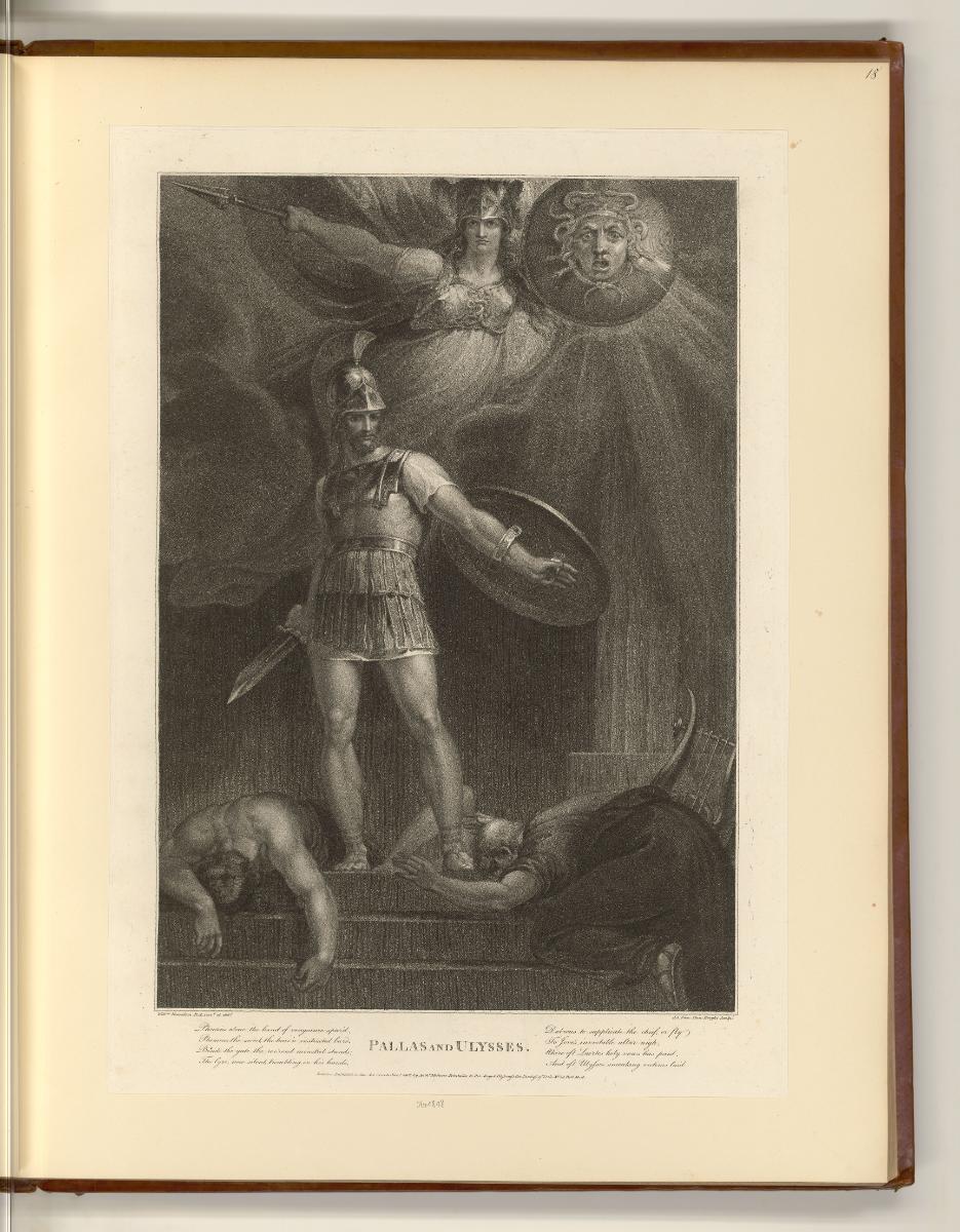 Britische Druckgrafiken des späten 18. Jahrhunderts, Pallas and Ulysses, Inv. Nr.: England nach…