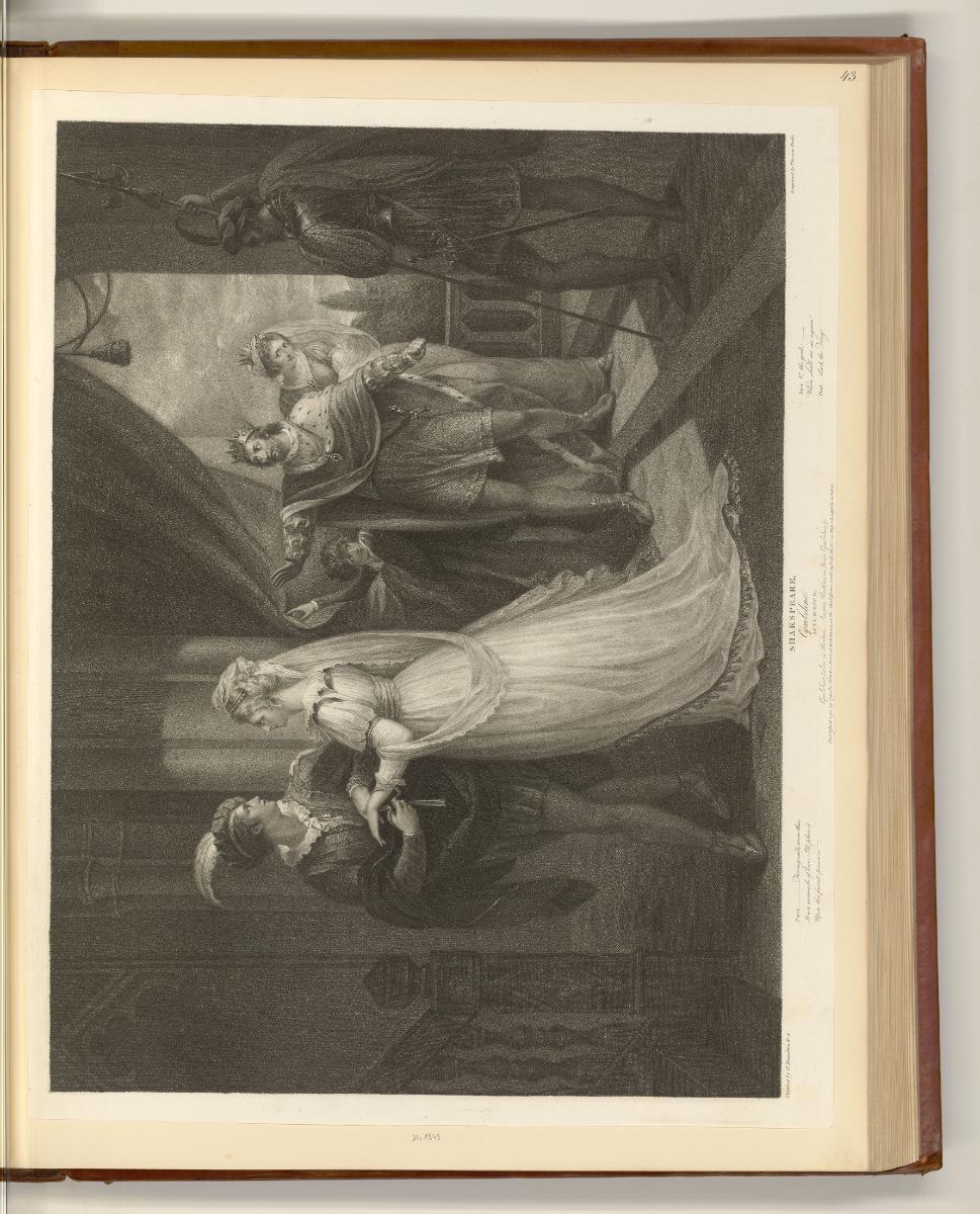 Britische Druckgrafiken des späten 18. Jahrhunderts, Cymbeline. Act 1, Scene II, Inv. Nr.: Engl…