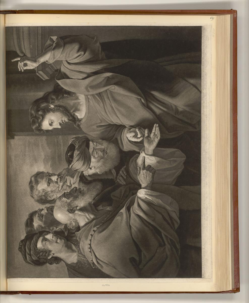 Britische Druckgrafiken des späten 18. Jahrhunderts, The Tribute Money, Inv. Nr.: England nach …