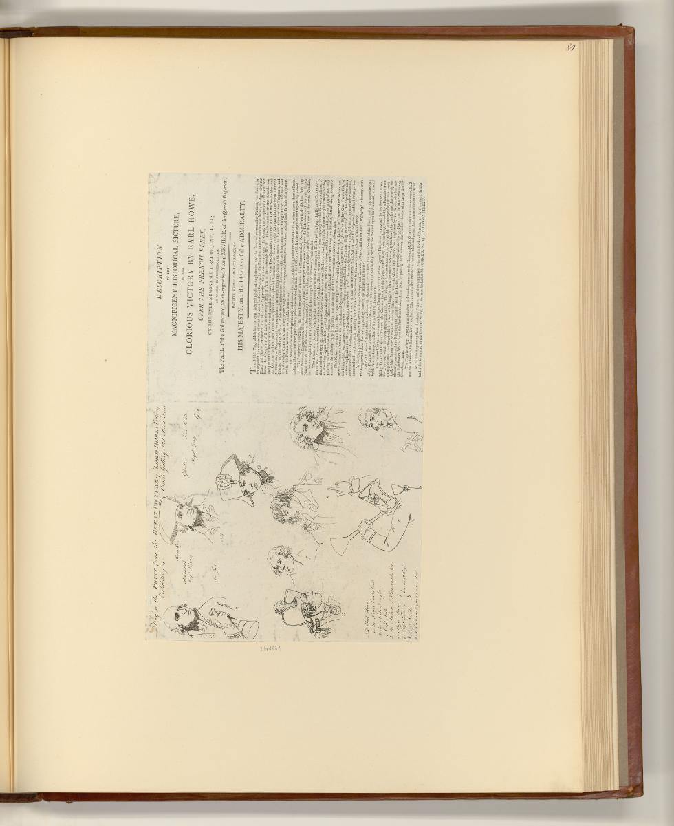 Britische Druckgrafiken des späten 18. Jahrhunderts, Key to the Print from the Great Picture of…