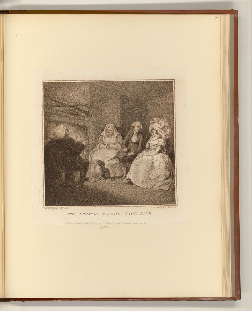 Britische Druckgrafiken des späten 18. Jahrhunderts, The Country Vicar's Fire Side, Inv. Nr.: E…