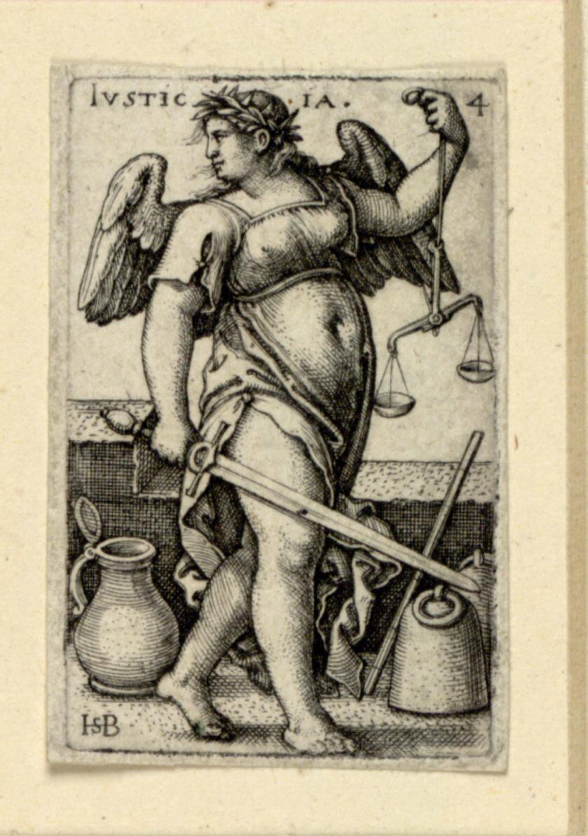 Sebald Beham, Die Gerechtigkeit, Inv. Nr.: DG1930/1120