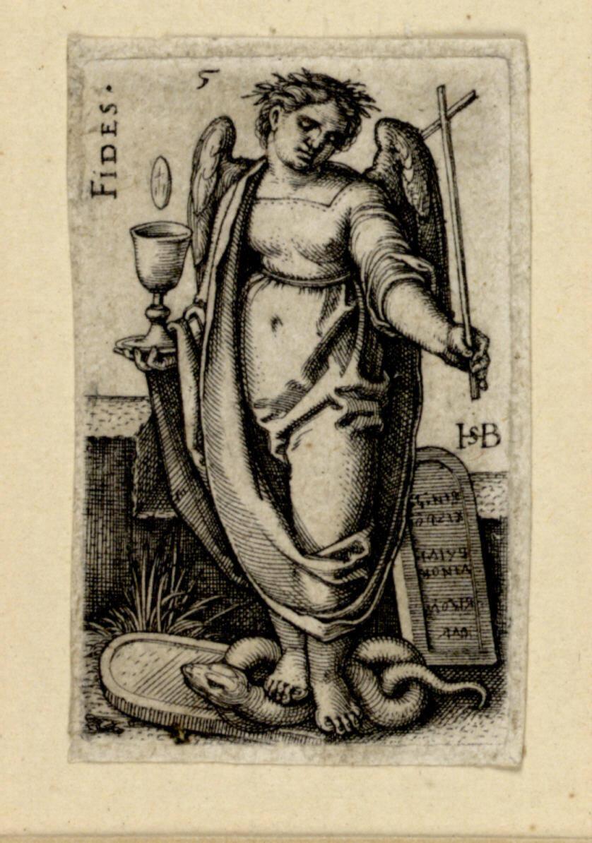 Sebald Beham, Der Glaube, Inv. Nr.: DG1930/1122