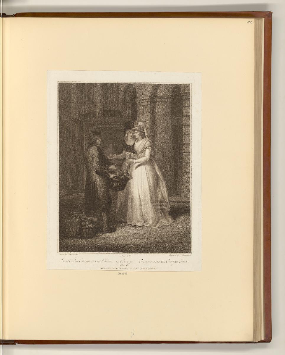 Britische Druckgrafiken des späten 18. Jahrhunderts, Sweet China oranges, Inv. Nr.: England nac…
