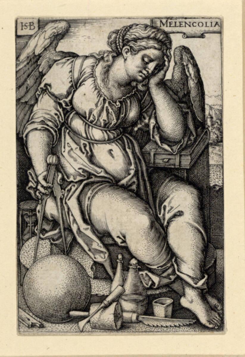 Sebald Beham, Die Melancholie, Inv. Nr.: DG1930/1158