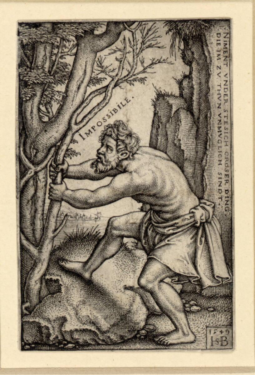 Sebald Beham, Das Unmögliche, Inv. Nr.: DG1930/1164