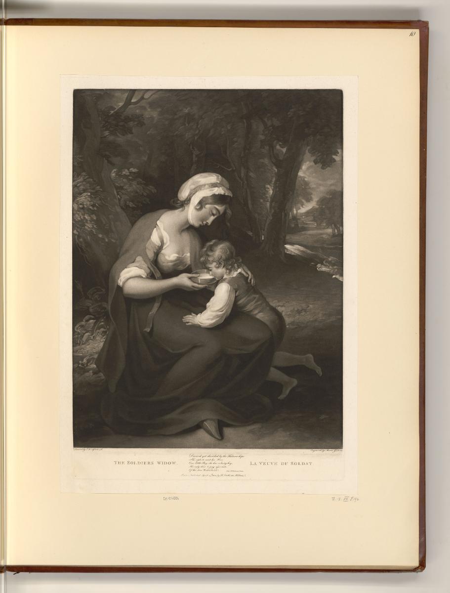 Britische Druckgrafiken des späten 18. Jahrhunderts, The Soldier's Widow, Inv. Nr.: England nac…