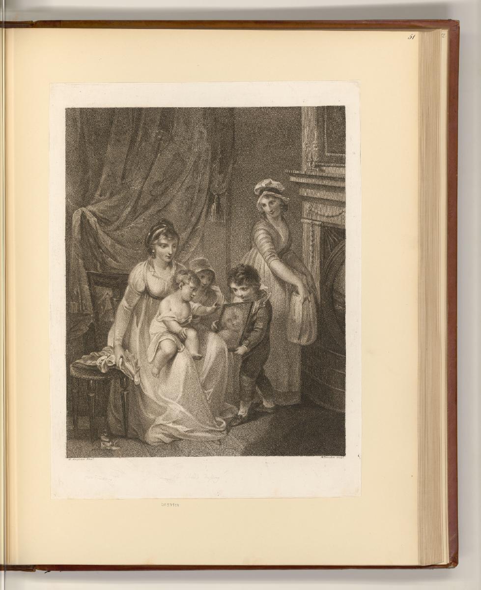 Britische Druckgrafiken des späten 18. Jahrhunderts, The Child's Dressing, Inv. Nr.: England na…