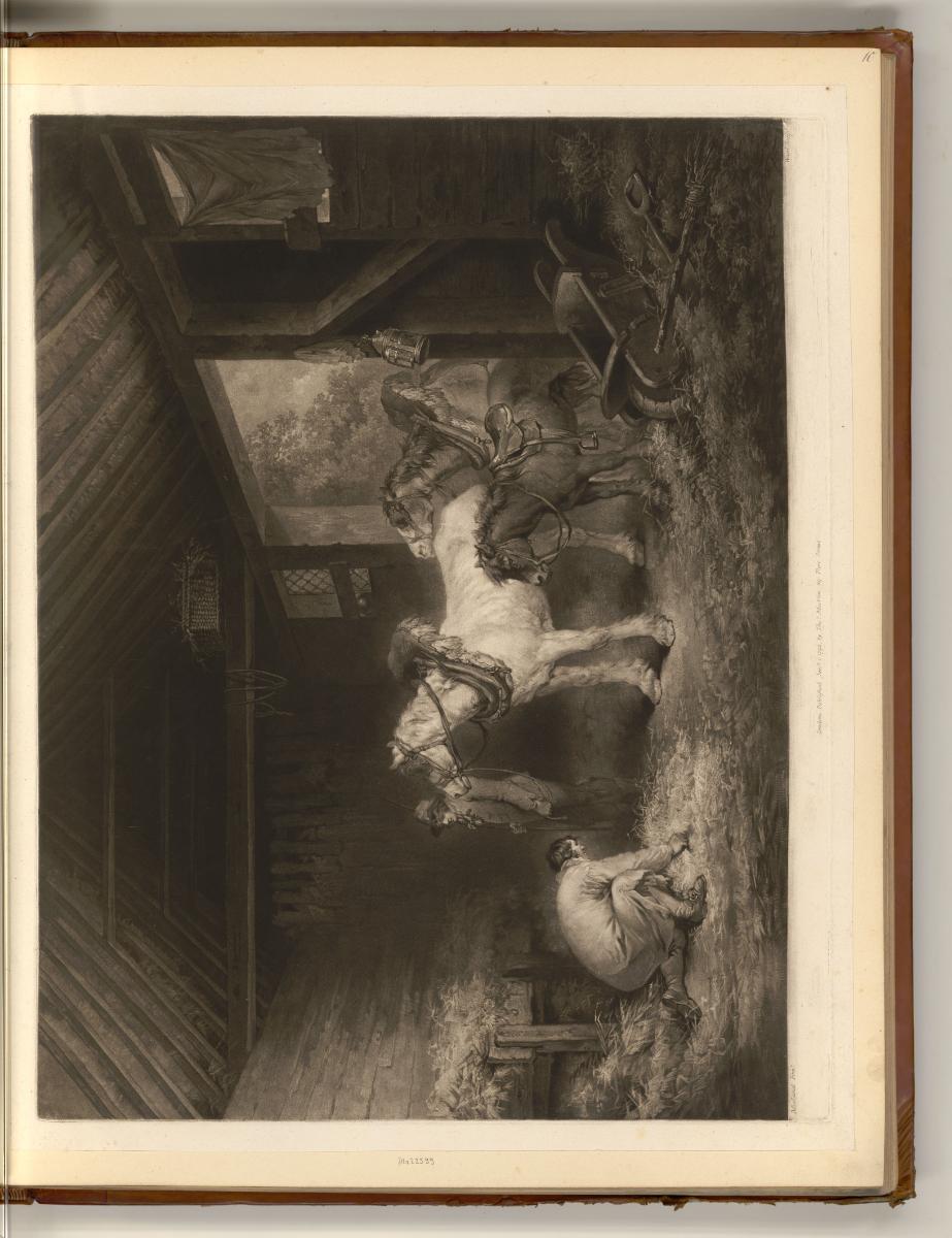 Druckgrafiken nach George Morland, The Farmer's Stable, Inv. Nr.: England nach Sektionen II/24,…